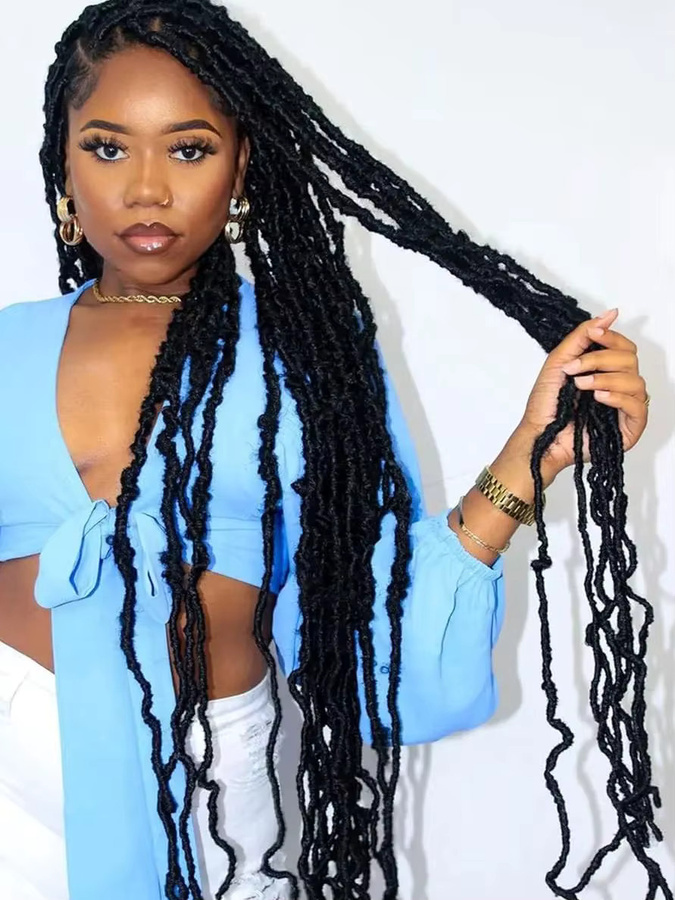 Soft Locs Faux Locs Häkelhaar für Damen, Synthetik - Bild 7