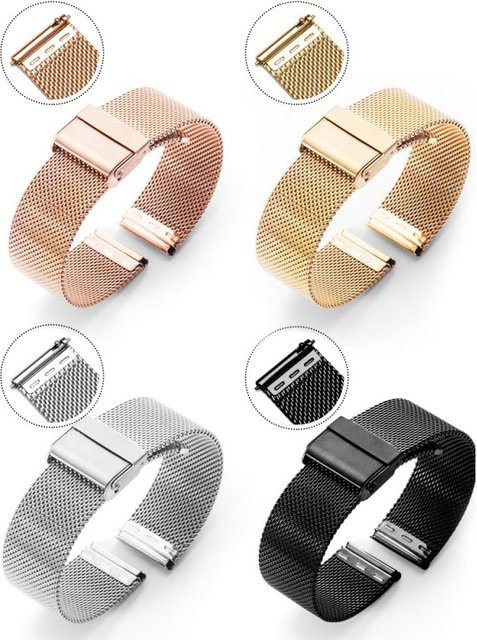 Zhangeer Uhrenarmband Milanaise, Edelstahl, Unisex - Bild 1