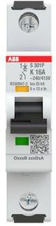 ABB S301P-K16 Leitungsschutzschalter 16A 240V Grau - Bild 1