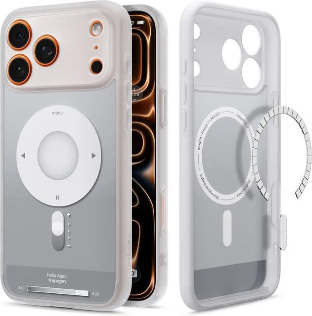 Spigen Ultra Hybrid Classic MagSafe Schutzhülle für Apple iPhone 17 Pro Max in Silber/Transparent - Bild 1