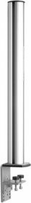 Rocholz Tragsäule mit Schraubzwinge in Silber, B/T/H: 5,1 x 5,1 x 84,5 cm - Bild 1