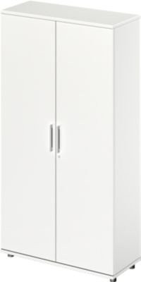 Schäfer Shop Genius TETRIS WOOD Flügeltürenschrank mit 5 Fächern, weiß, Breite: 100 cm - Bild 1