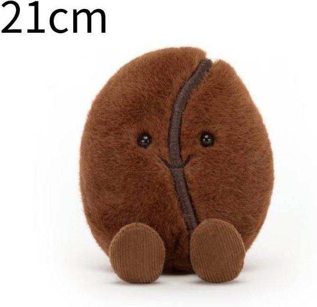DewBloom Kaffeebohne Plüschpuppe, Hängeanhänger, Braun, 13cm - Bild 1