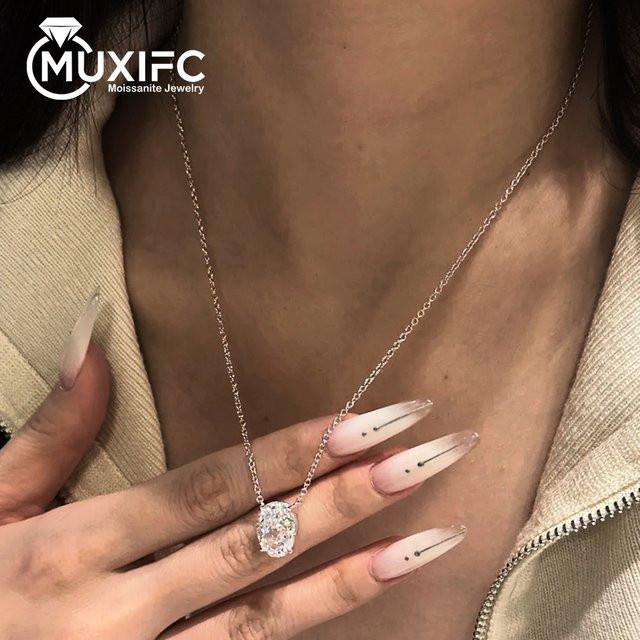 MUXIFC Halskette Moissanit, 925 Silber, Damen - Bild 1
