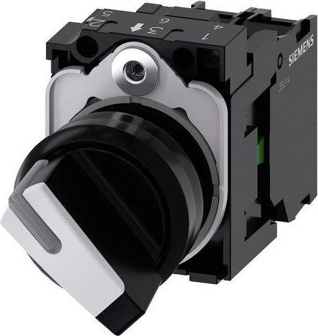 Siemens Knebelschalter 3SU1103-2BF64-1BA0 in Schwarz, Weiß und Grün aus Kunststoff - Bild 1