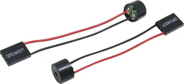 5 Stück Mini-Stecker Lautsprecher für PC Motherboard Inter-Audio-Buzzer in Schwarz - Bild 1