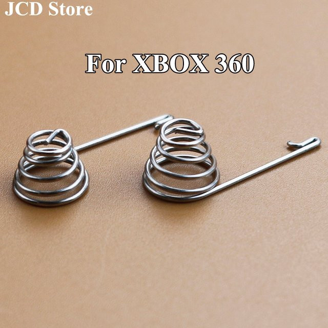 Microsoft Ersatzteil-Set für Xbox 360 Wireless Controller: 5 Sets Batteriehalter-Federn Links und Rechts in Silber - Bild 1