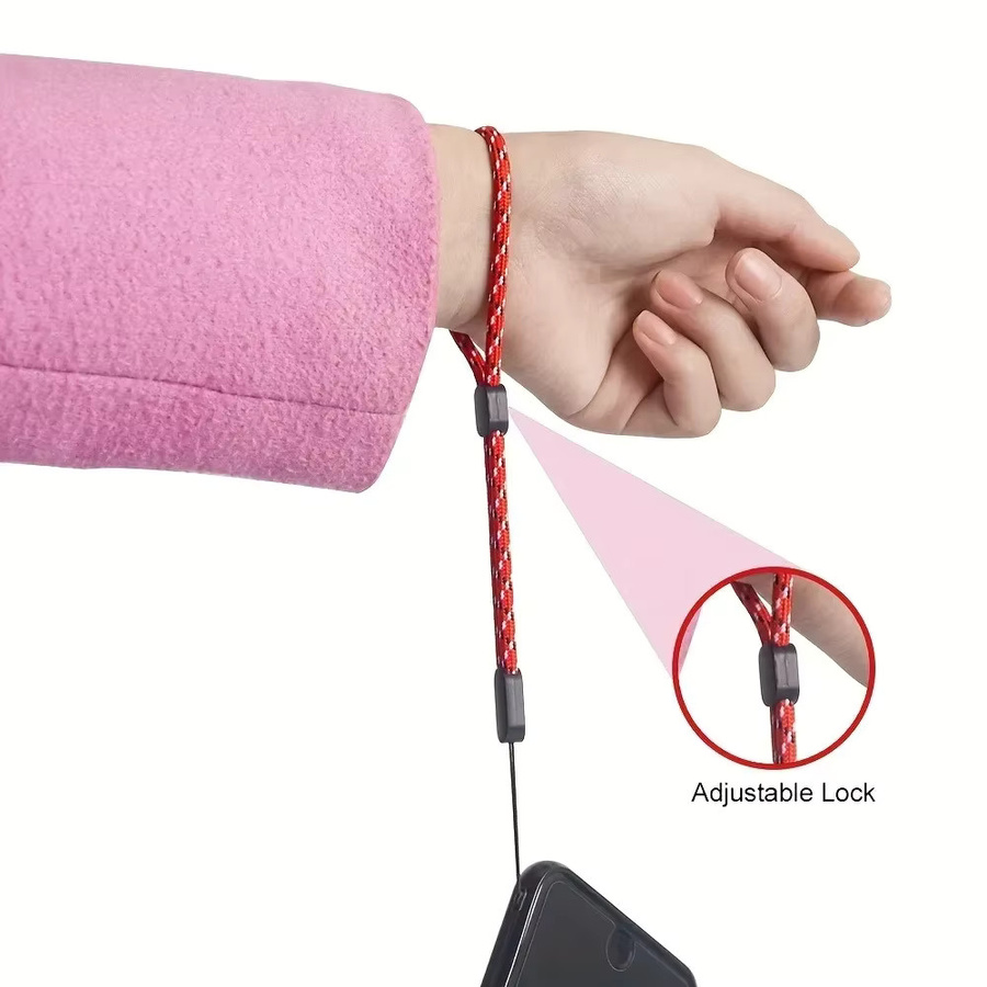 10er Set Universal Verstellbares Handgelenk Lanyard für Smartphone, USB und Walkie Talkie in Rot - Bild 5