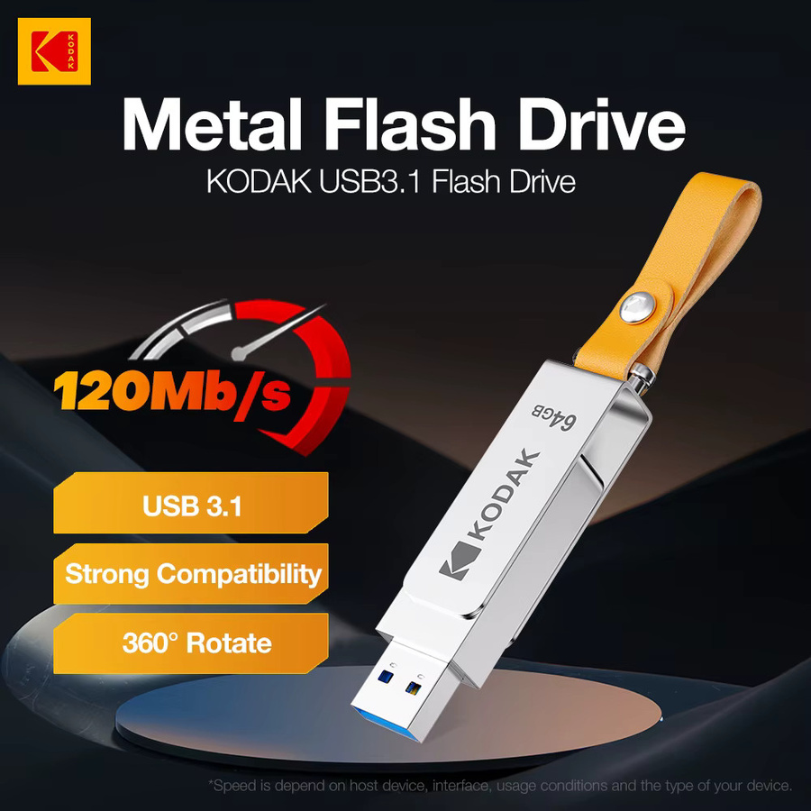 Kodak USB 3.1 Flash Drive USB-Stick in Silber mit 64 GB Speicherplatz - Bild 3