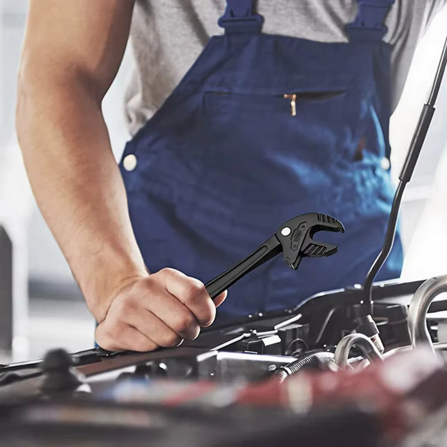 Multifunktionaler Industrie-Krallenratschenschlüssel für Auto-Reparaturen, 6-32mm, Schwarz - Bild 3