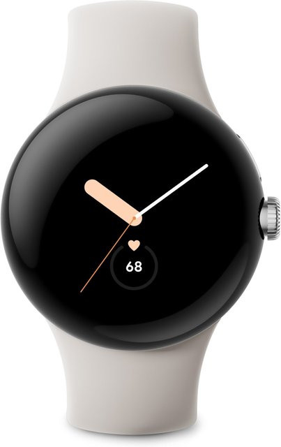 Google Pixel Watch LTE Smartwatch, Silber, 41 mm, Unisex - Bild 1