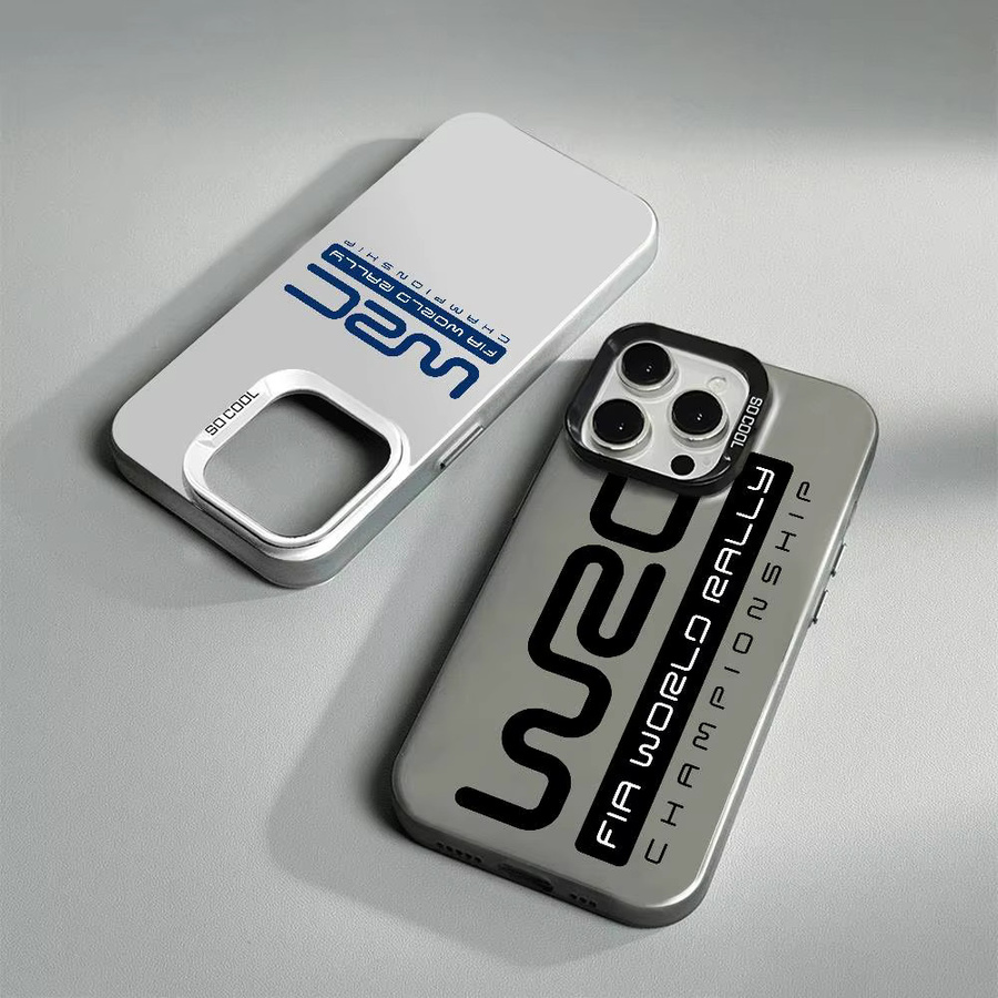 Potdemiel Handyhülle W-WRC Rally Racing für iPhone in Silber - Bild 1