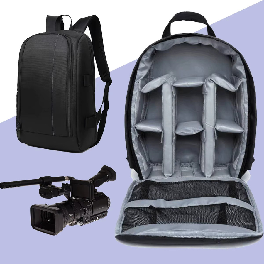 Wasserdichter Sony Outdoor Kamera Rucksack für DSLR in Lila - Bild 4