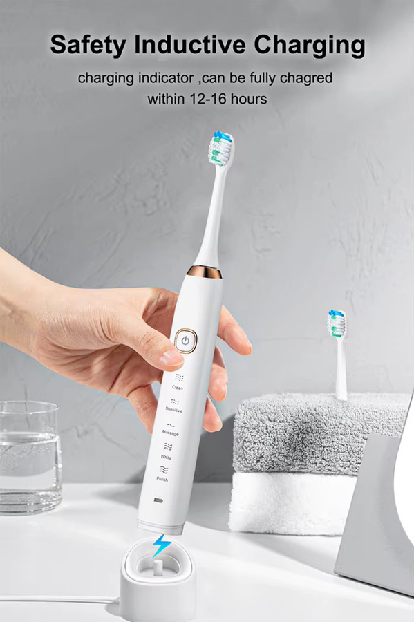 Sarmocare S100 Elektrische Zahnbürste, Ultraschall, Weiß, Unisex - Bild 6