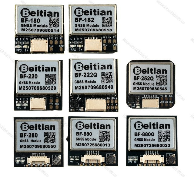 Beitian BF-182 GPS-Modul mit Keramikantenne als GNSS-Empfänger für FPV-Drohnen und Flugsteuerungsflugzeuge in Schwarz - Bild 1