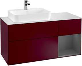 V&B Waschtischunterschrank Finion in Anthrazit, Breite: 120 cm, Tiefe: 50,1 cm, Höhe: 50,1 cm - Bild 1