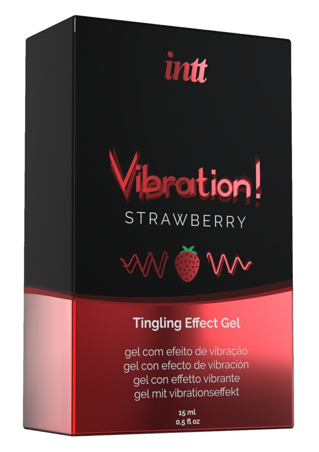 intt Stimulationsgel Vibration! Strawberry, Unisex - Bild 4