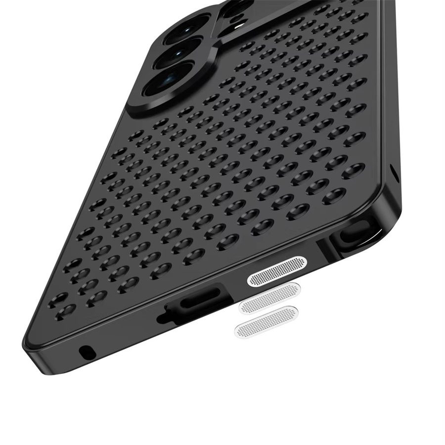 Wärmeableitende Aluminium-Metall-Kühlhülle für Samsung Galaxy S26 S25 S24 S23 Ultra in Schwarz mit Kameraschutz und stoßfester Abdeckung - Bild 3