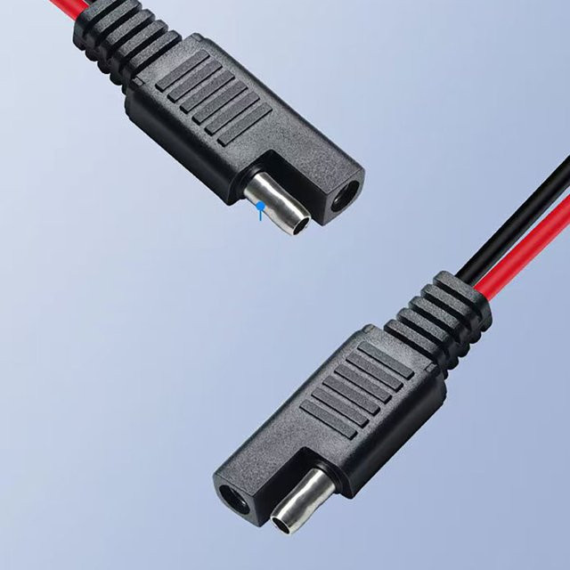 SAE Quick Connector Verlängerungskabel SAE Power Automotive Trennstecker für Solarpanels in Schwarz - Bild 1