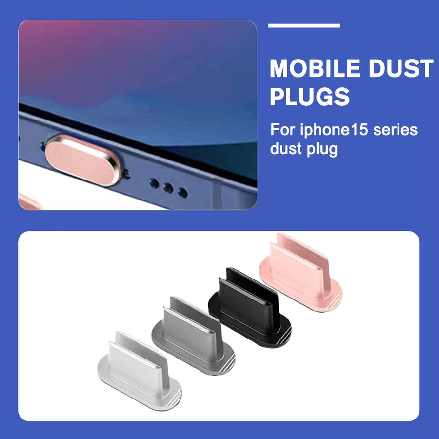 Wasserdichter Metall-Schutzstecker für Apple iPhone 12 13 14 mit Lightning-Anschluss in Schwarz aus Aluminiumlegierung - Bild 2