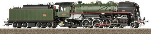 TRIX Dampflok Serie 141-R der SNCF, H0, 1:87, Metall, Grün