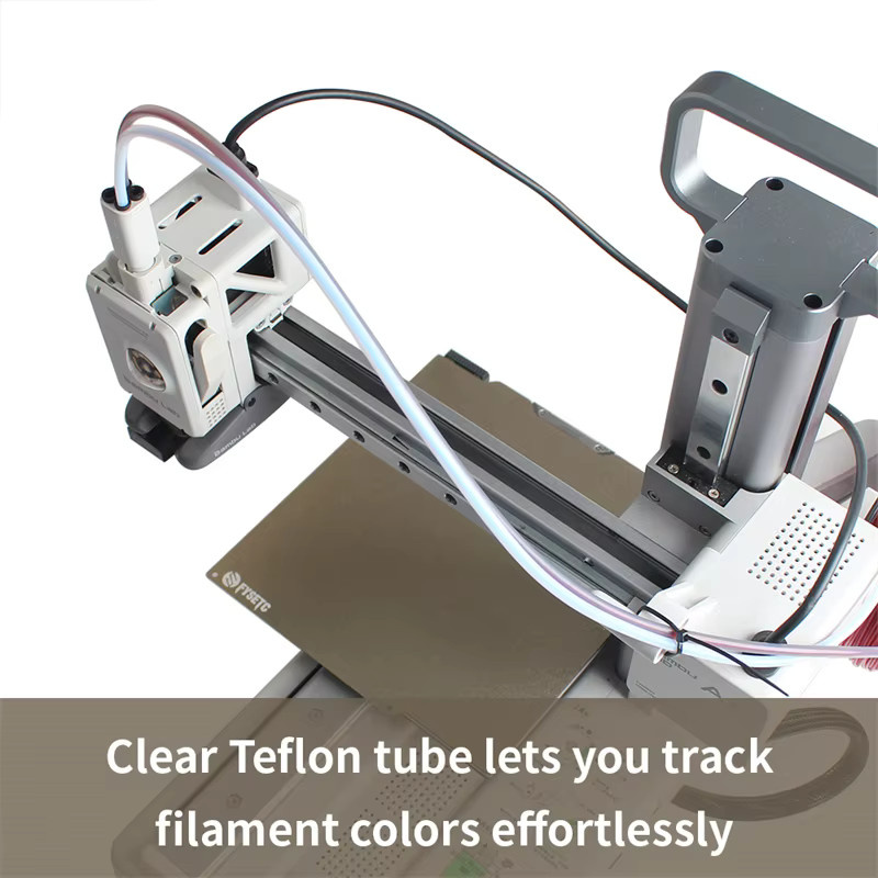 Bambulab PTFE-Rohr für 3D-Drucker, 1,75 mm Filament, 4 m Länge, Weiß Grau - Bild 3