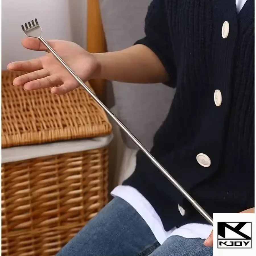 kkjoy Tragbarer Teleskop-Kratzer aus Edelstahl, Unisex - Bild 4