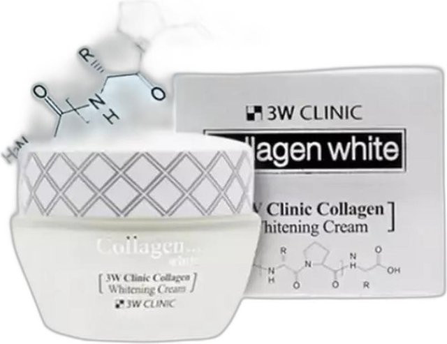 3W CLINIC Kollagen Aufhellungscreme, 60 ml, Gesicht - Bild 1
