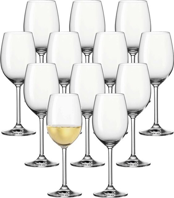 Leonardo Daily Weißweingläser aus Glas, transparent, 12er Set, 170 ml pro Glas - Bild 1