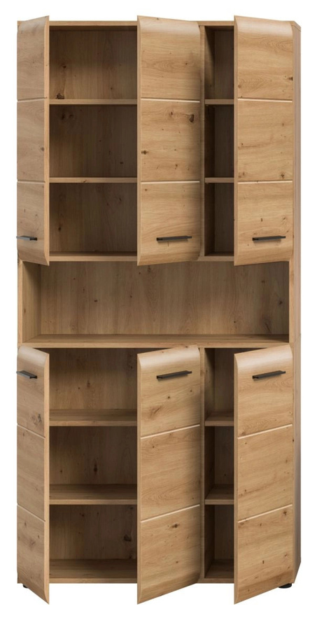 Moderner Badezimmer Hochschrank von Inn.Furn in Eiche, B/H: 90 x 185 cm - Bild 3