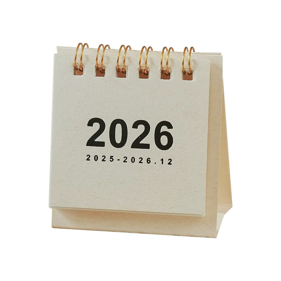 Mini-Kalender 2026 als Monats- und Jahreskalender für Büro und Studium in einfarbiger Ausführung - Bild 6