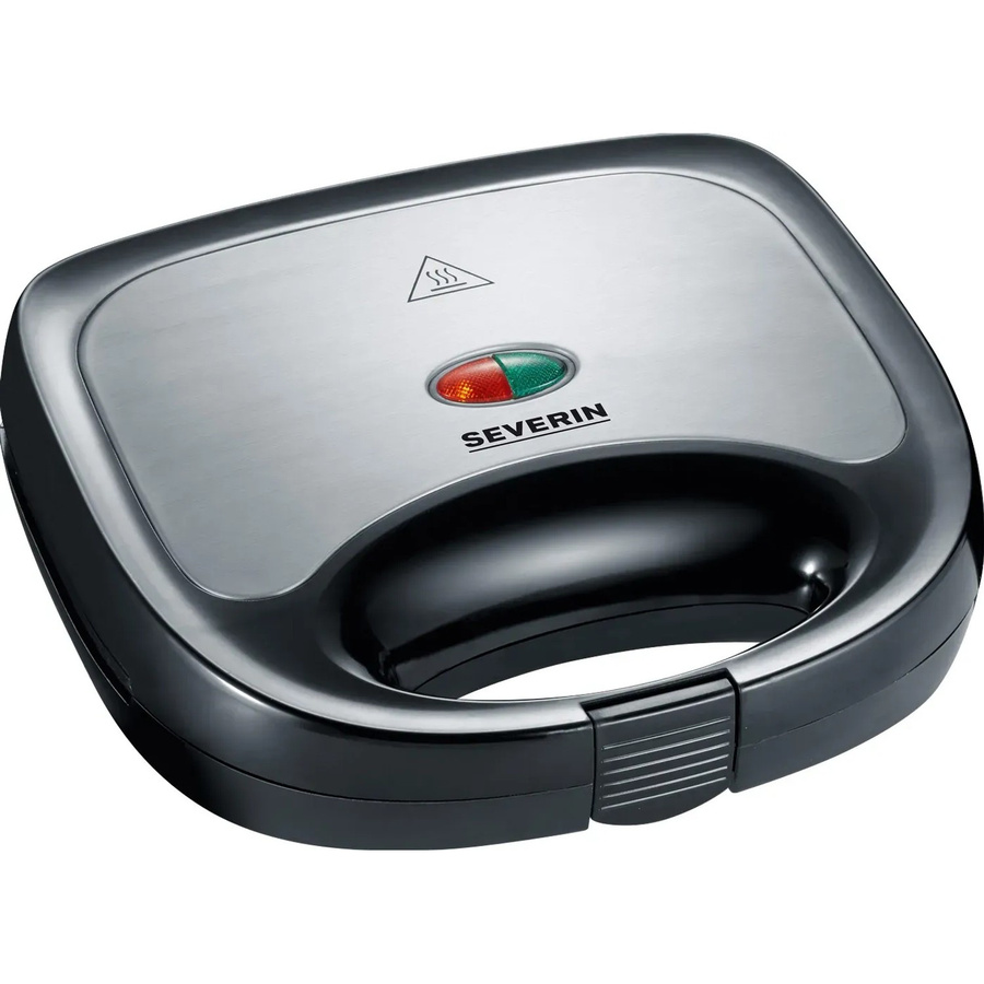 Severin Sandwich-Toaster SA 2969 in Schwarz und Edelstahl Gebürstet Silber - Bild 2