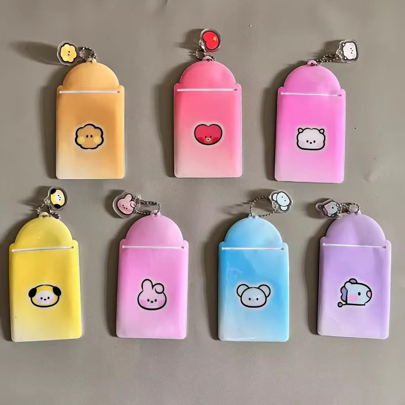 BT21 Kartenhalter mit Tata Chimmy Koya und Shooky Design aus Kunststoff für Studentenausweise und Campus-Karten - Bild 3
