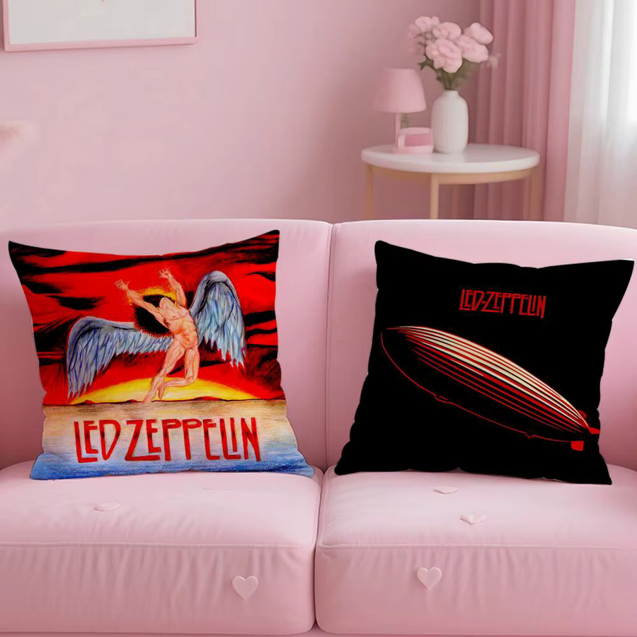 L-LLed Zeppeline Kissenbezug wendbar in Schwarz - Bild 2