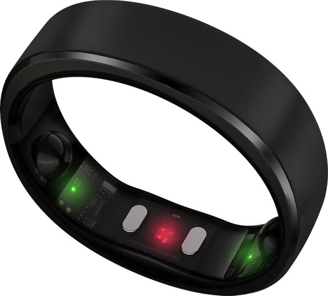 RingConn Smart Ring GEN 2 Unisex in Matte Black, Größe 7 mit Schlaf-Tracking, Herzfrequenzmessung und SpO2-Sensor - Bild 1