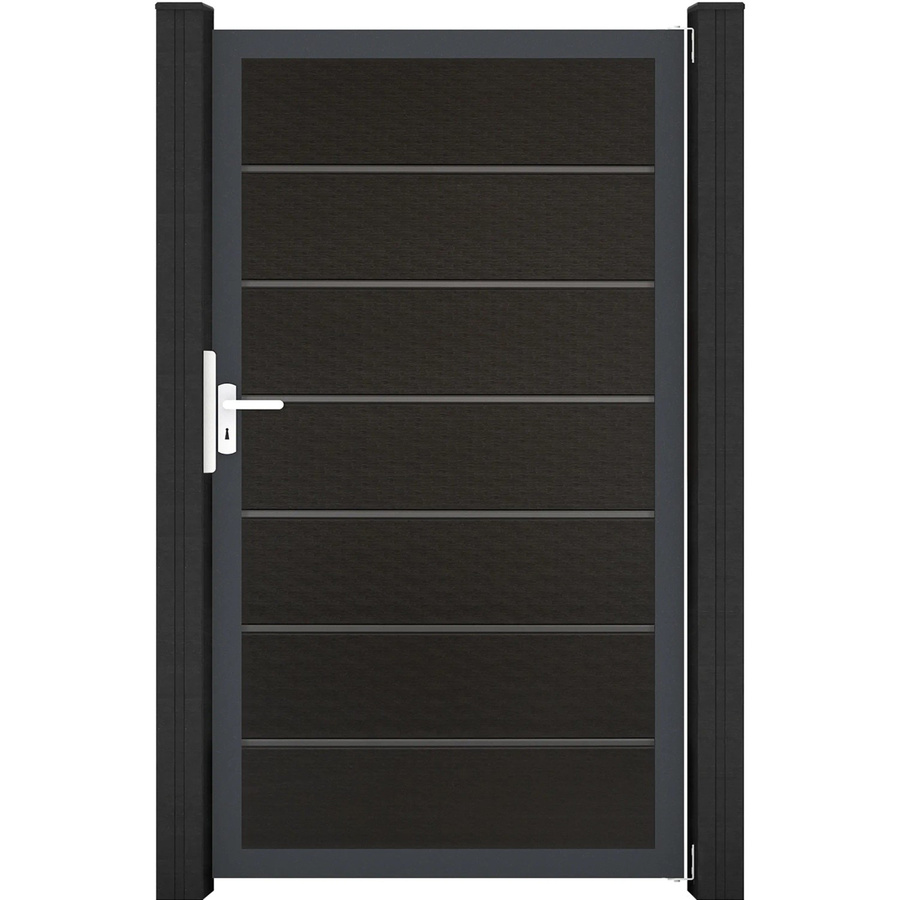 GroJa Tor Solid Grande Premium Aluminium-Einzeltor Schwarz B: 150 cm, H: 180 cm - Bild 2