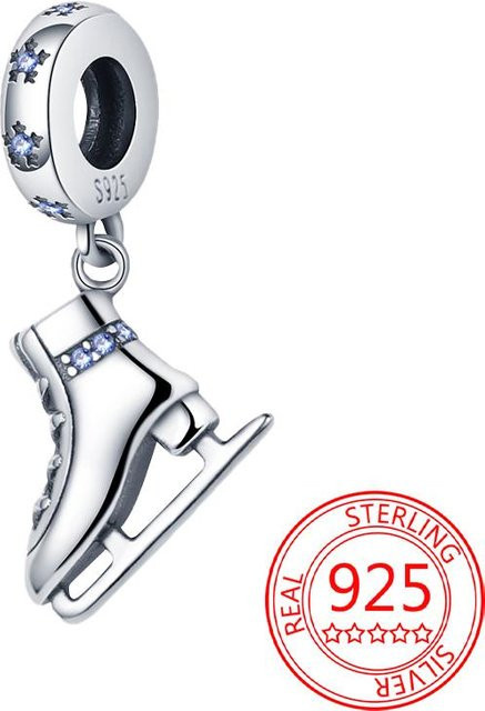 Anhänger Schlittschuh, 925 Silber, Kristall, Zirkonia, Damen - Bild 1