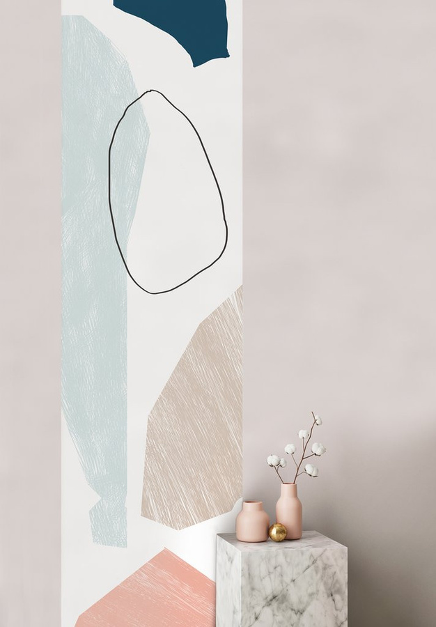 Isidore Leroy Mural Anastasie N1 Wandgestaltung in Multicolour mit abstraktem Design - Bild 1