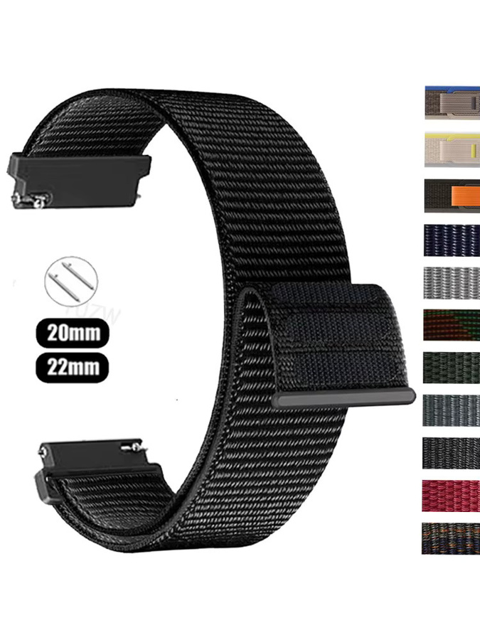 Amazfit Uhrenarmband Nylon, Schwarz - Bild 6