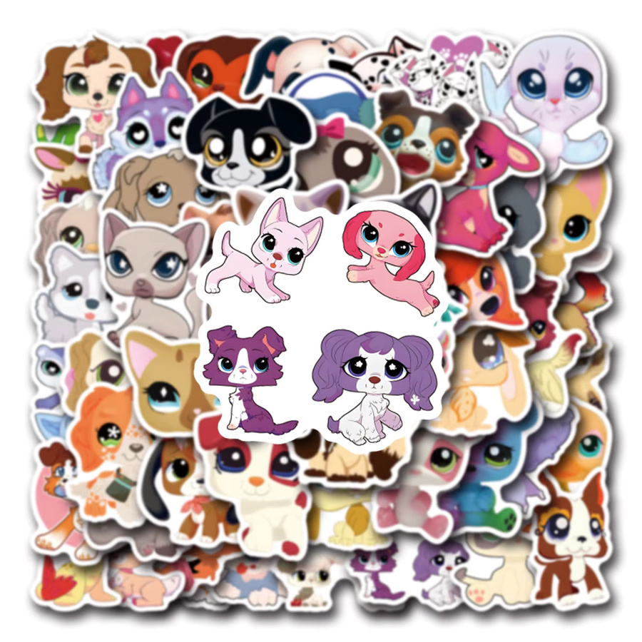 Littlest Pet Shop Cartoon-Persönlichkeiten Dekorative Aufkleber, 110-teiliges Set - Bild 4