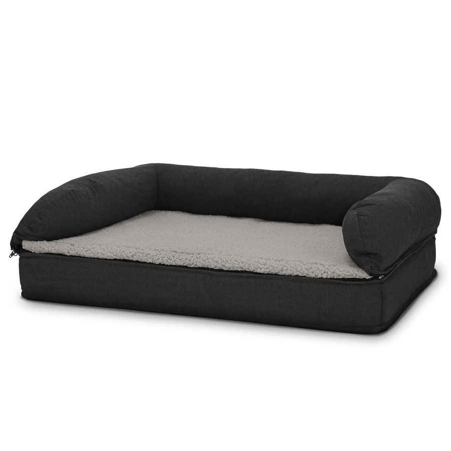 Petzzz Hundebett Bella Sofa aus Plüsch in Weiß mit viskoelastischem Schaumstoff, B/T: 80 x 55 cm - Bild 2