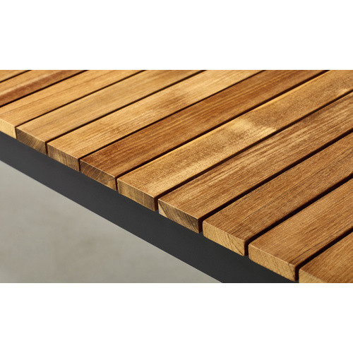Cinas Gartentisch Mood aus Teakholz in Grau, B/H/L: 100 x 72 x 167,5 cm - Bild 3