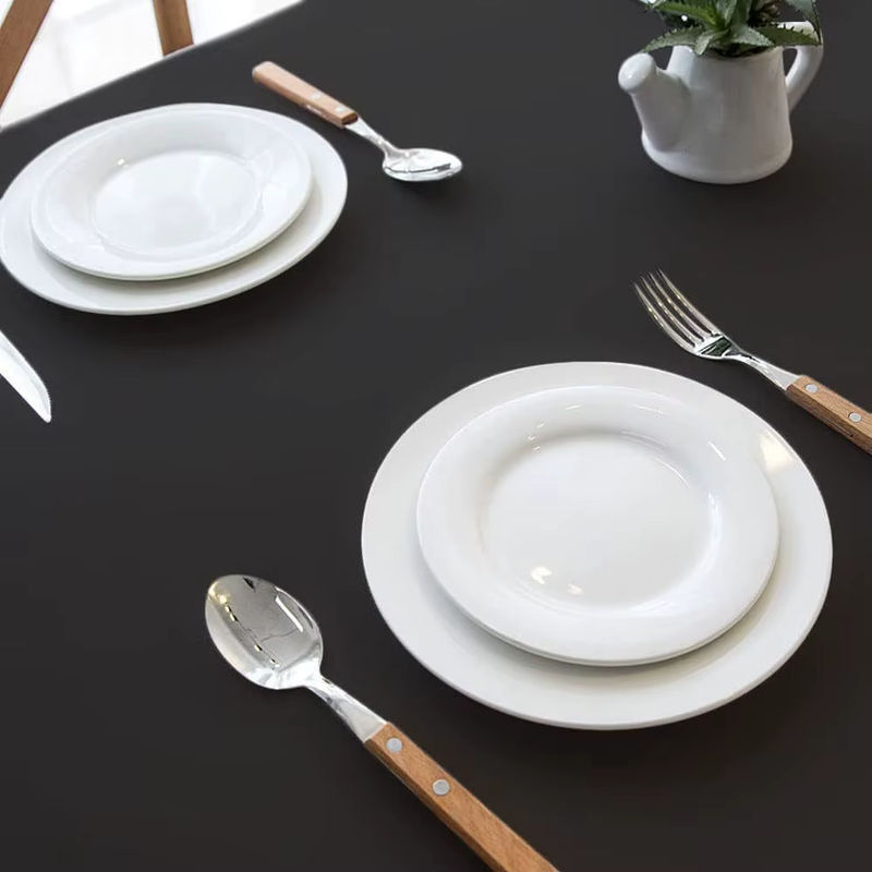 Rechteckige Tischdecke von LOVRTRAVEL in Schwarz für Konferenz, Hotel und Büro - Bild 5