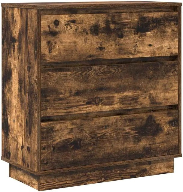 vidaXL Nachttisch in Räuchereiche mit integrierter Beleuchtung, modern, B/T/H: 71 x 34,5 x 75 cm - Bild 1