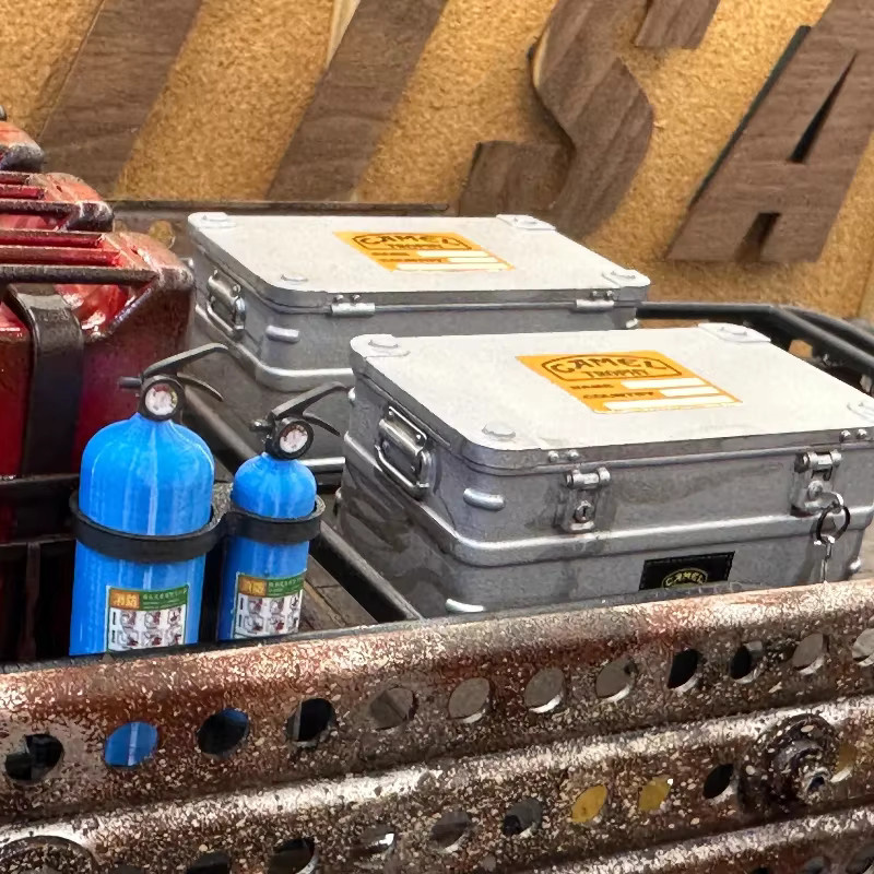 Traxxas Simulierte Harz-Gepäckträgerbox, Zubehör, Grau - Bild 3