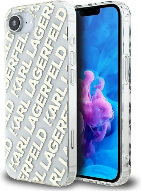 Karl Lagerfeld Handyhülle für Apple iPhone 17e / 16e IML Luxury Gold Fullover Logo in Gold - Bild 1