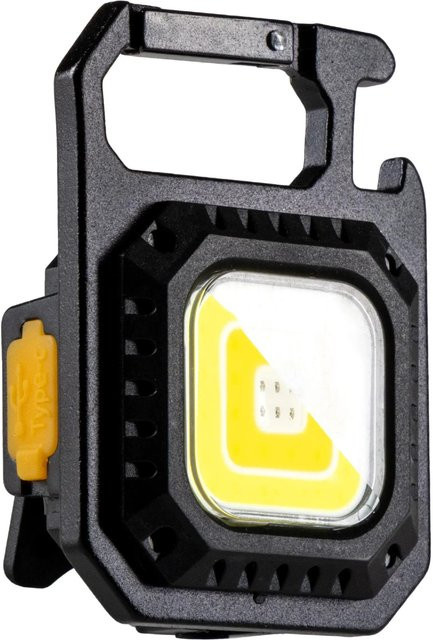 LED's Work Akku-Taschenlampe als Schlüsselanhänger in Schwarz mit 750lm, dimmbar und IP44 Schutz - Bild 1