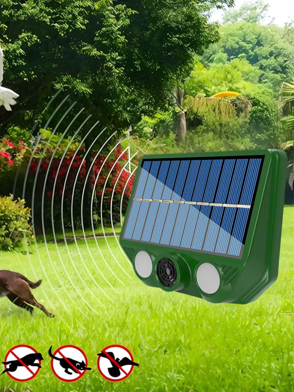 Solarbetriebenes Ultraschall-Tierabwehrmittel mit 500mAh Akku und USB-Aufladung zur Abschreckung von Mäusen, Kojoten, Füchsen, Waschbären und Hirschen - Bild 7