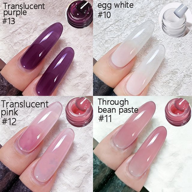 SJP Jelly Gel Nagellack, Kristallbraun, Glänzend, Unisex - Bild 1