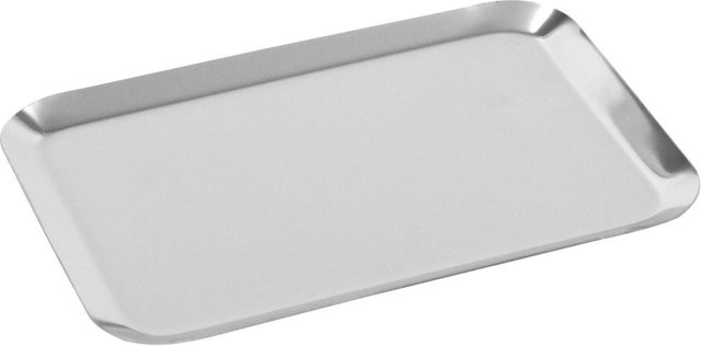 Schneider Auslagetablett aus Edelstahl in Silber, rechteckig, B: 14,5 cm, L: 19,5 cm, H: 1 cm - Bild 1
